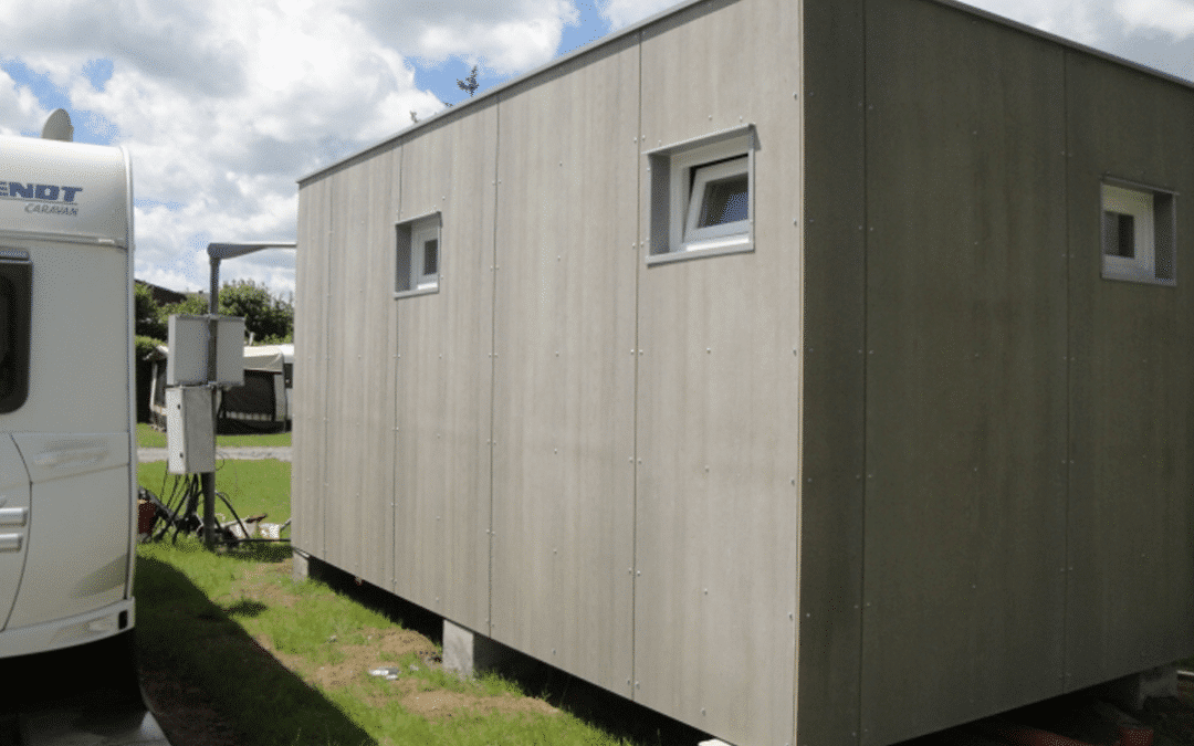 Container Systems – Sanitary unit with Cetris boards