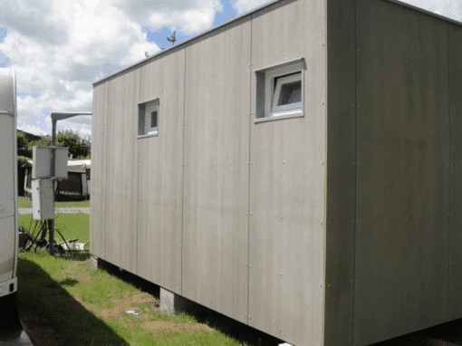 Container Systems – Sanitary unit with Cetris boards